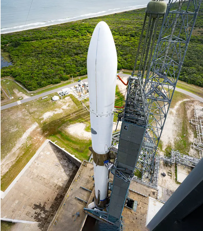 Blue Origin launch site as seen from above.